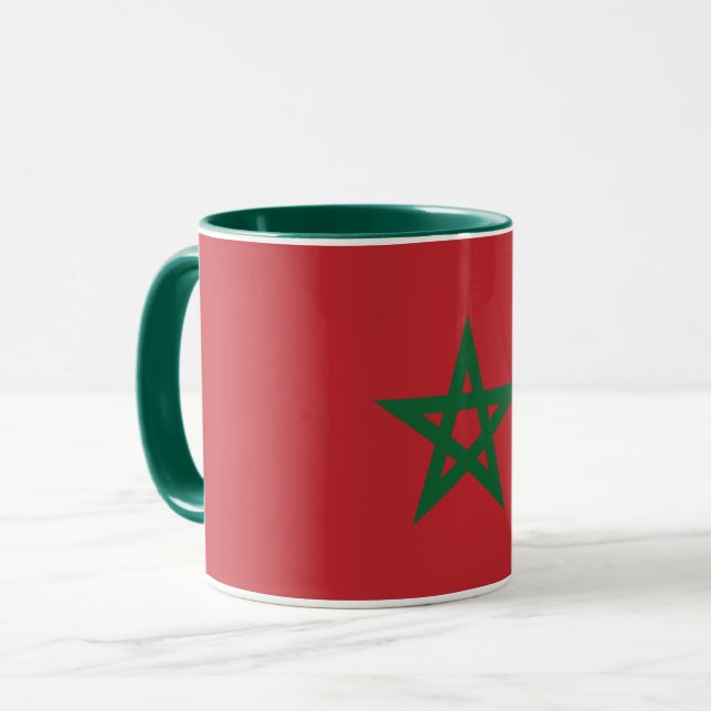 Drapeau Combo Mug Du Royaume du Maroc (Devant gauche)