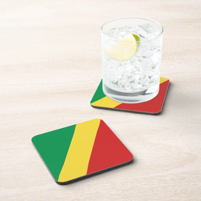 Drapeau Congo-Brazzaville Dessous de verre (Côté Droit)