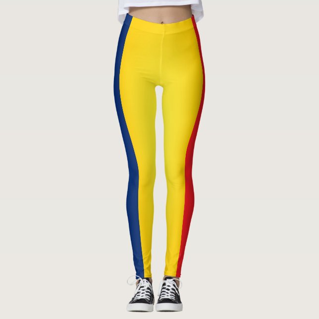 Drapeau cool Tchad Leggings de mode (Devant)