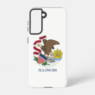 Drapeau Coque Samsung Galaxy S21 de l'Illinois, Ét