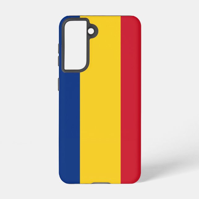 Drapeau Coque Samsung Galaxy S21 de Roumanie (Verso)