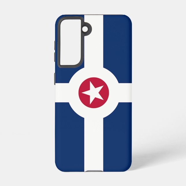 Drapeau Coque Samsung Galaxy S21 d'Indianapolis, U (Verso)