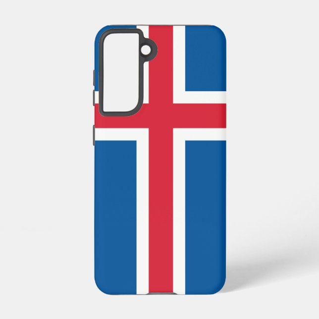 Drapeau Coque Samsung Galaxy S21 d'Islande (Verso)
