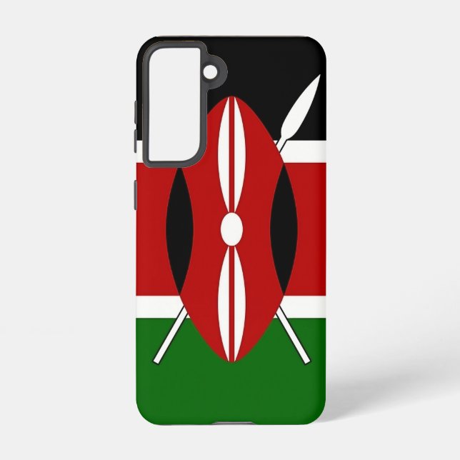 Drapeau Coque Samsung Galaxy S21 du Kenya (Verso)