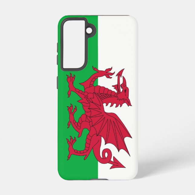 Drapeau Coque Samsung Galaxy S21 du Pays de Galles (Verso)