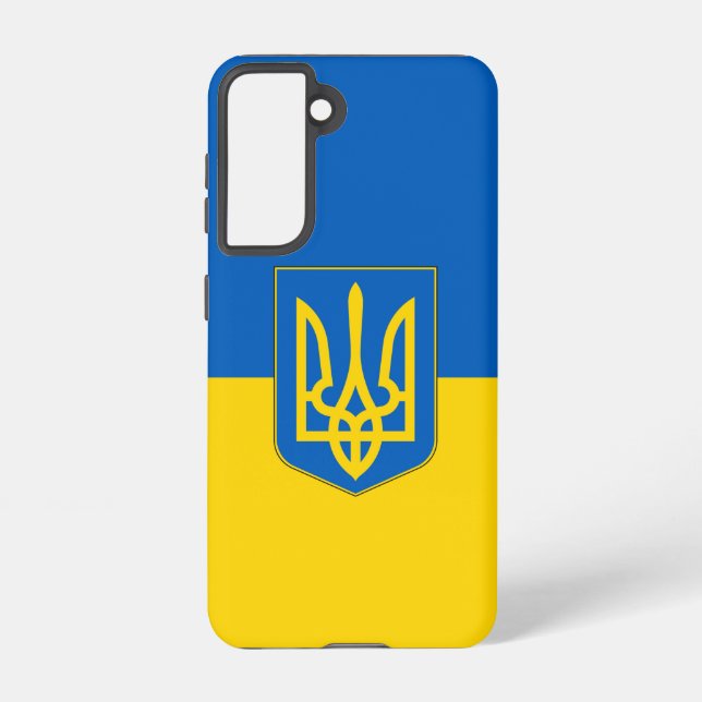 Drapeau Coque Samsung Galaxy S21 d'Ukraine (Verso)