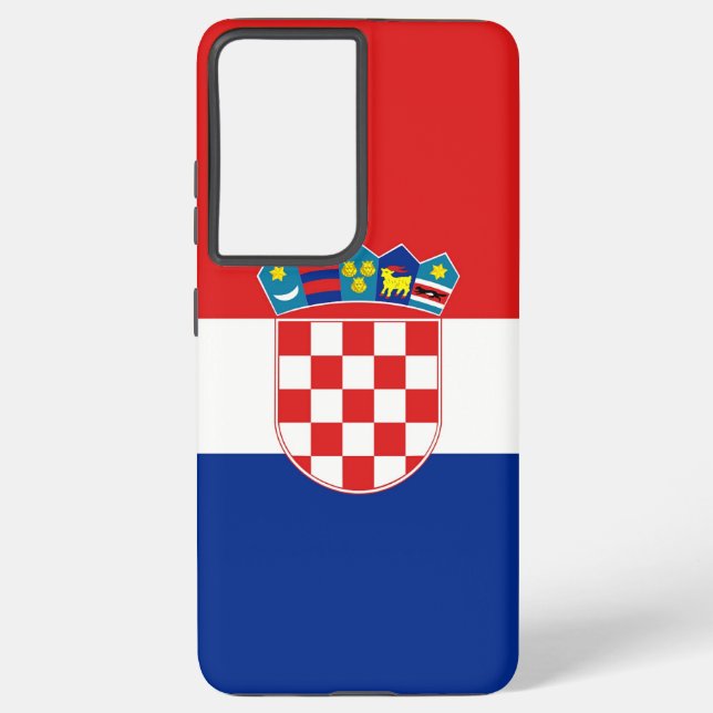 Drapeau Coque Samsung Galaxy S21 Plus de Croatie (Verso)
