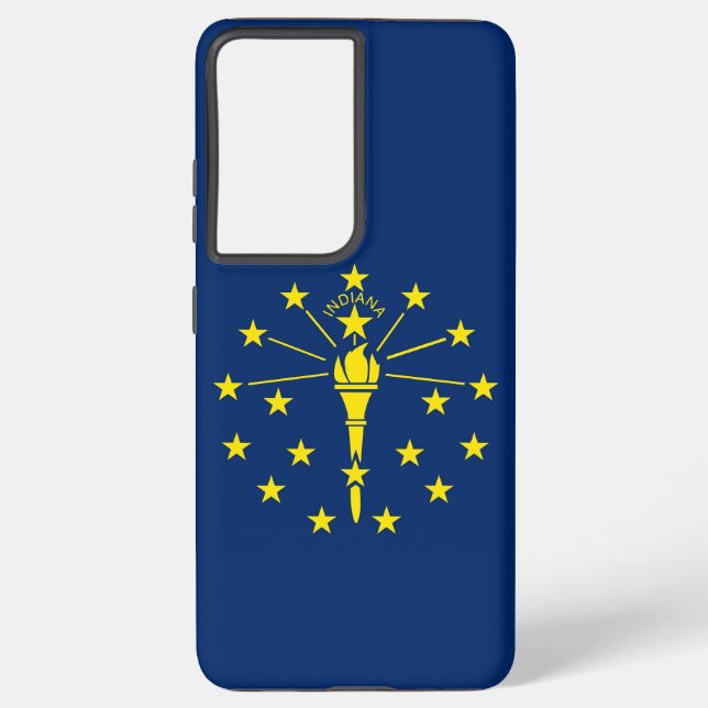 Drapeau Coque Samsung Galaxy S21 Plus de l'Indiana (Verso)