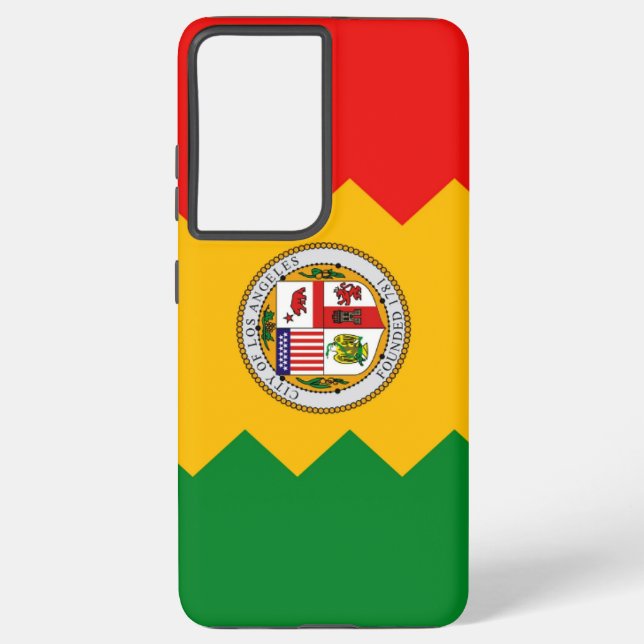 Drapeau Coque Samsung Galaxy S21 Plus de Los Angel (Verso)