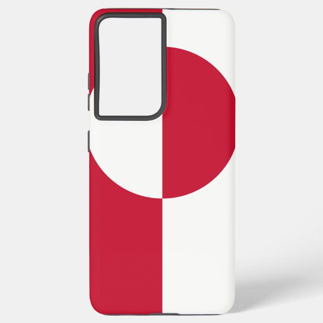 Drapeau Coque Samsung Galaxy S21 Plus du Groenland (Verso)