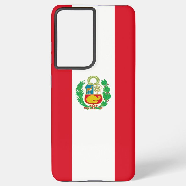 Drapeau Coque Samsung Galaxy S21 Plus du Pérou (Verso)
