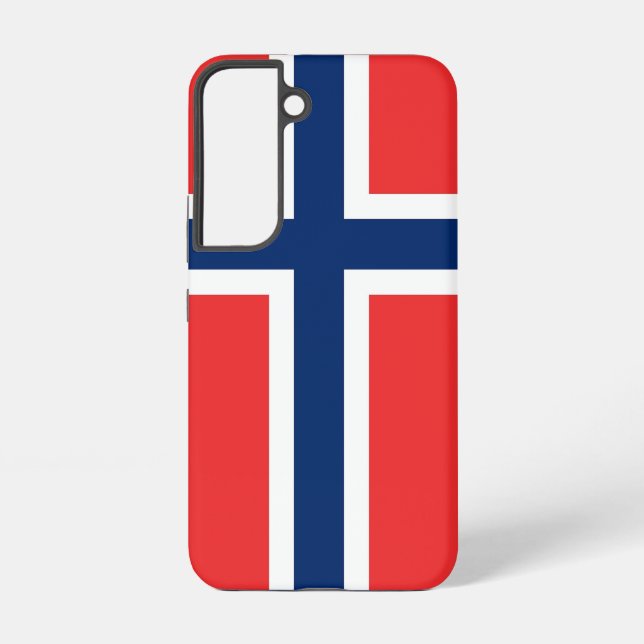 Drapeau Coque Samsung Galaxy S22 de Norvège (Verso)