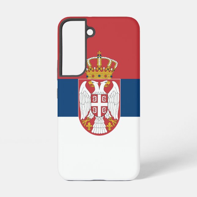 Drapeau Coque Samsung Galaxy S22 de Serbie (Verso)