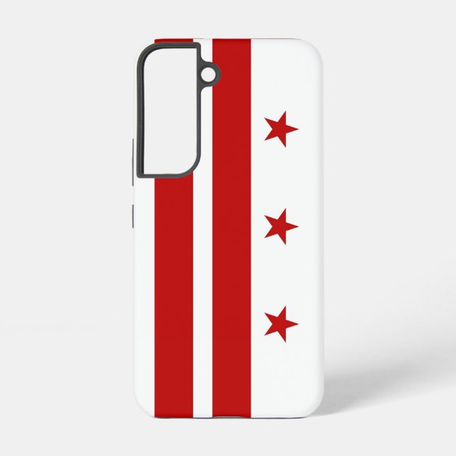Drapeau Coque Samsung Galaxy S22 de Washington DC (Verso)