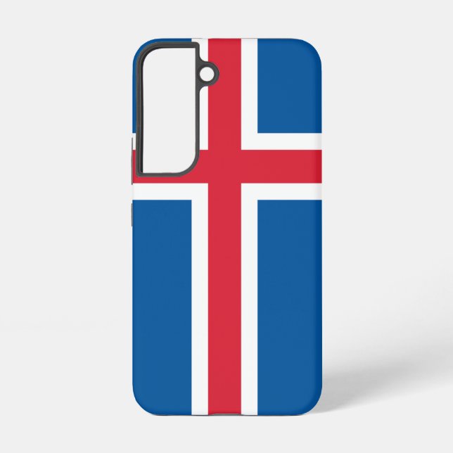 Drapeau Coque Samsung Galaxy S22 d'Islande (Verso)
