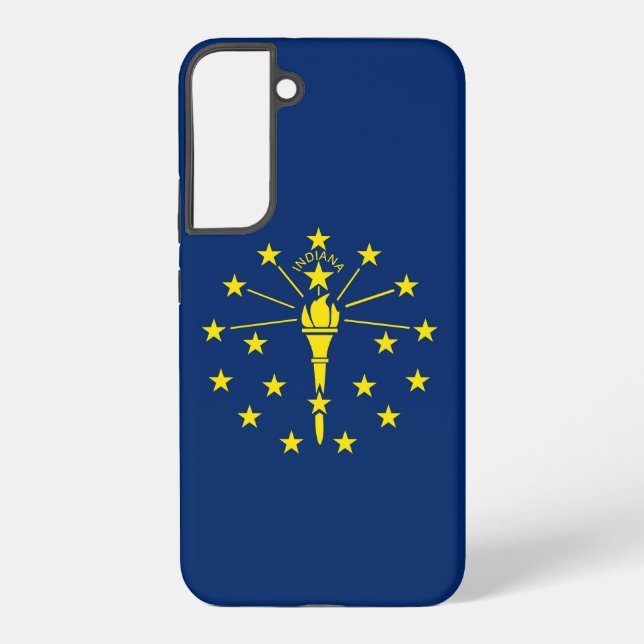 Drapeau Coque Samsung Galaxy S22 Plus de l'Indiana (Verso)