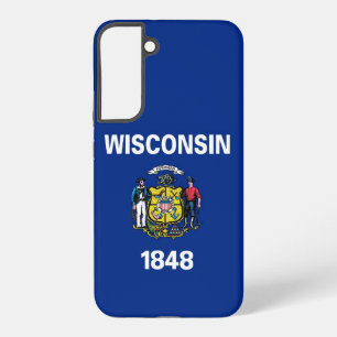 Drapeau Coque Samsung Galaxy S22 Plus du Wisconsin