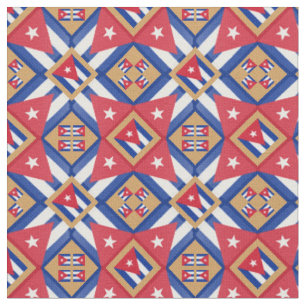 Drapeau cubain et mode cubain tendance Tissu GLD