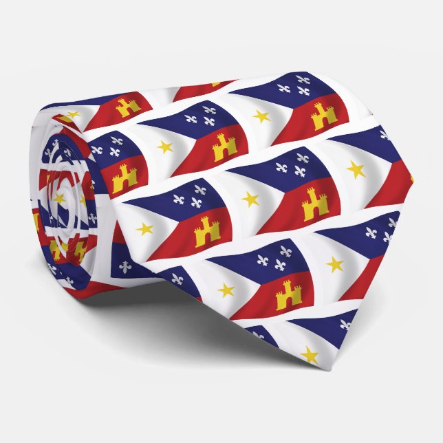 Drapeau d'Acadiana cravate (Roulé)