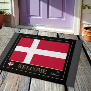 Drapeau danois, Danemark Accueil tapis / sports