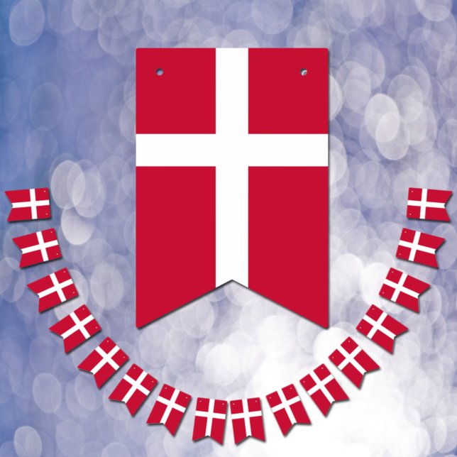 Drapeau danois & Fêtes Danemark Bannières / Mariag (Créateur téléchargé)