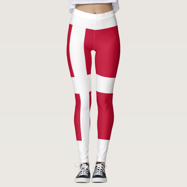 Drapeau danois Leggings (Devant)