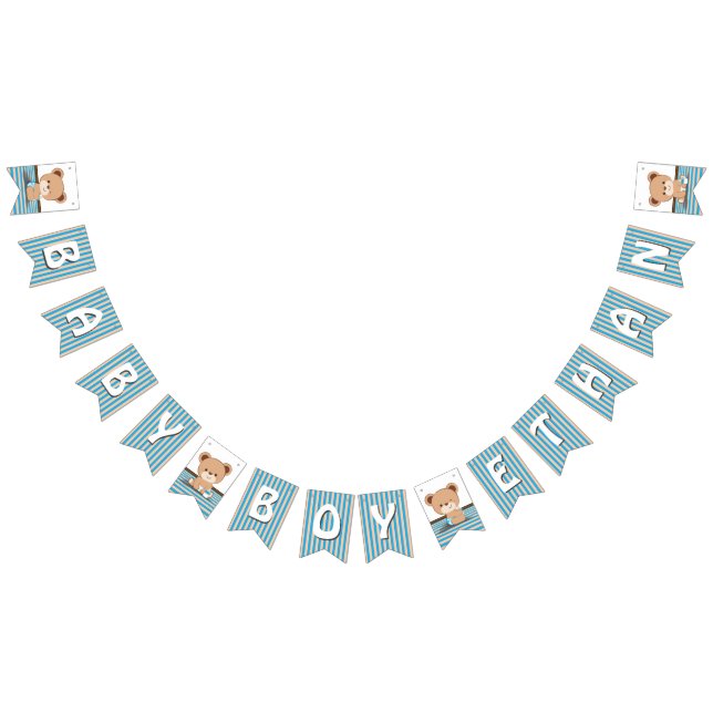 Drapeau de Baby shower d'ours Brown (Tout)