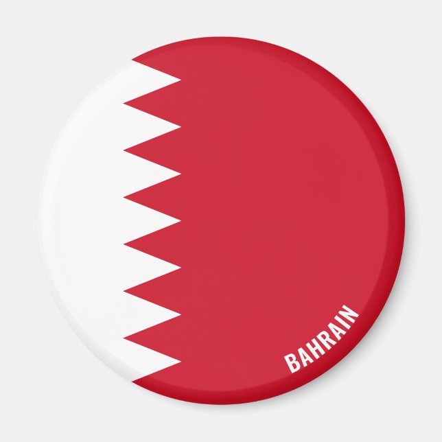 Drapeau de Bahreïn Le charmant aimant patriotique (Devant)