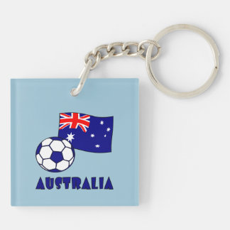 Drapeau de balle de football australien sur fond b