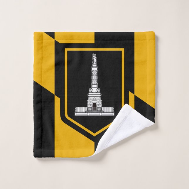 Drapeau de Baltimore, linge de toilette du Marylan (Gant de toilette)