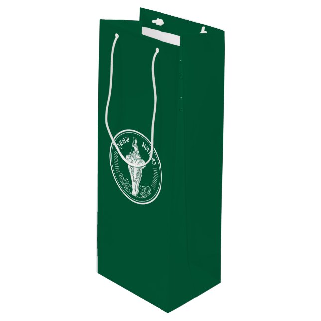 Drapeau de Bangkok, Thaïlande Sac cadeau de vin (Devant Angle)