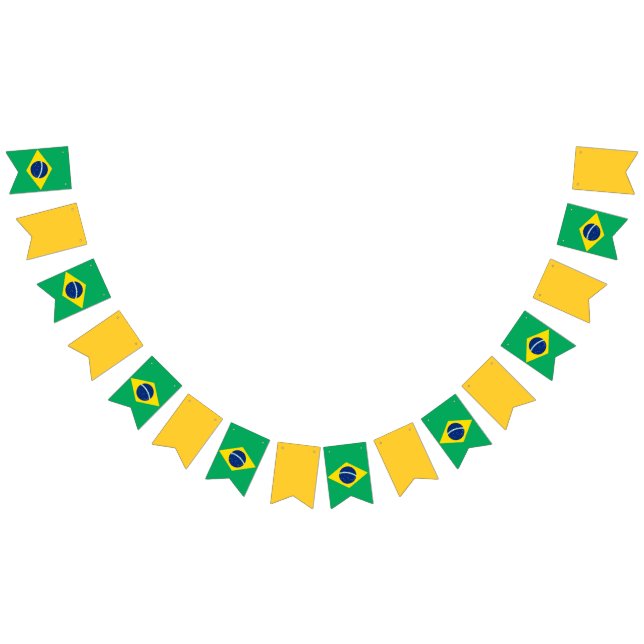 Drapeau de bannière du Brésil, verte et jaune de (Tout)