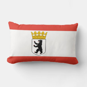 Drapeau de Berlin Lumbar Coussin