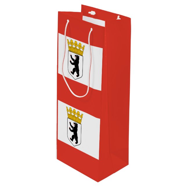 Drapeau de Berlin Vin Sac cadeau (Devant Angle)