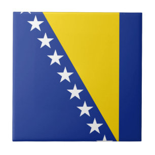Drapeau de Bosnie-Herzégovine Carreau de céramique