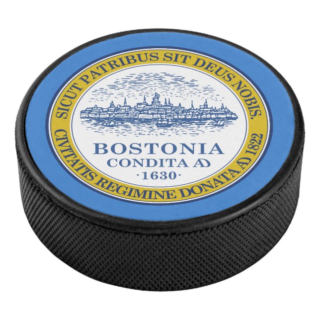 Drapeau de Boston, Massachusetts Hockey Puck (3/4/2016 12:00:00 AM)