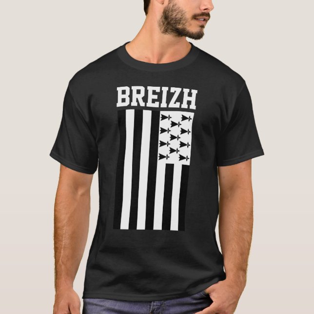 Drapeau de Bretagne, T-shirt France (Devant)