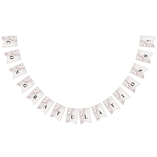 Drapeau de bruissement floral rose ivoire (Tout)