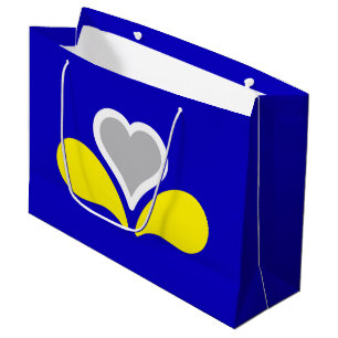 Drapeau de Bruxelles, Belgique Grand sac cadeau
