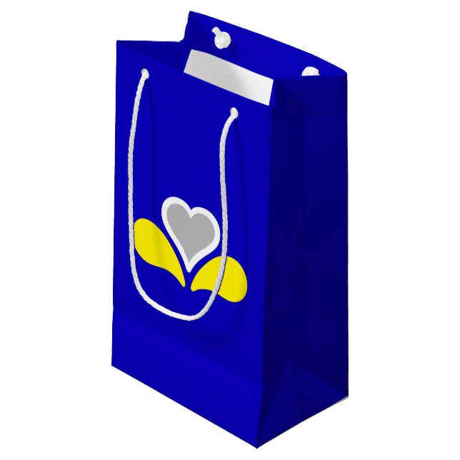 Drapeau de Bruxelles, Belgique Petit sac cadeau (Devant Angle)