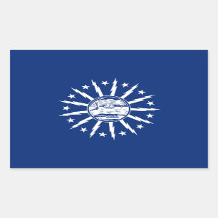 Drapeau de Buffalo, Sticker rectangulaire de New Y