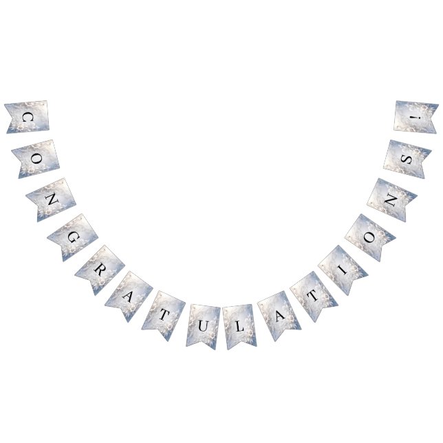 Drapeau de Bunling Floral Blanc (Tout)