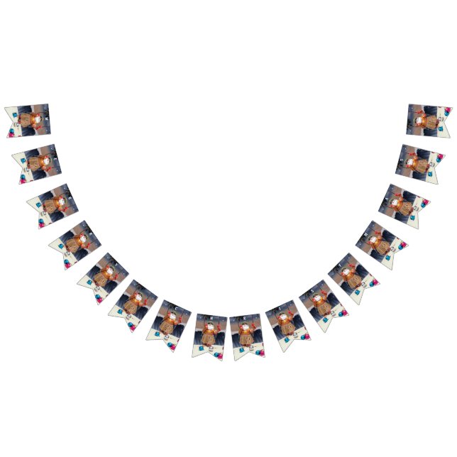 Drapeau de Bunting de Rockin' Père Noël - MERRY CH (Tout)