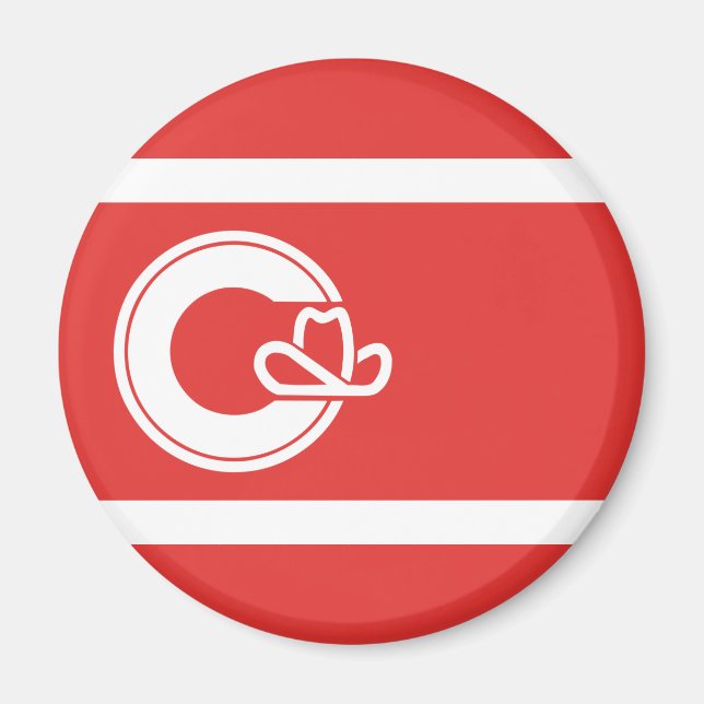 Drapeau de Calgary (Alberta) Magnet (Devant)