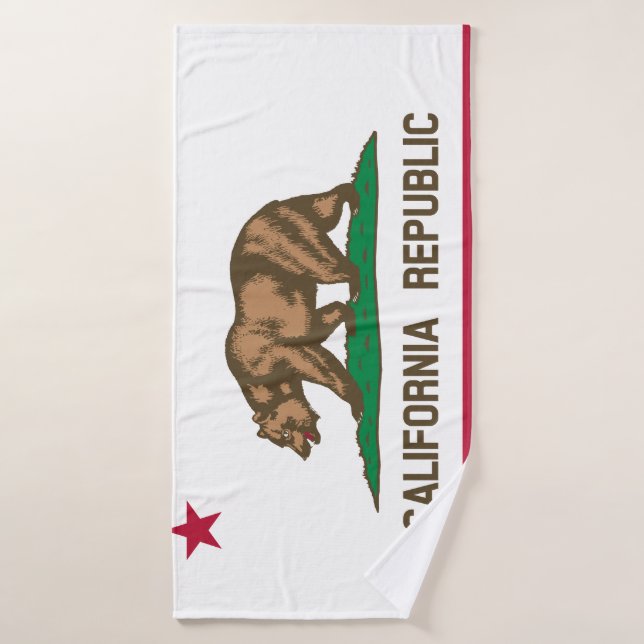 Drapeau de Californie (Serviette de bain)