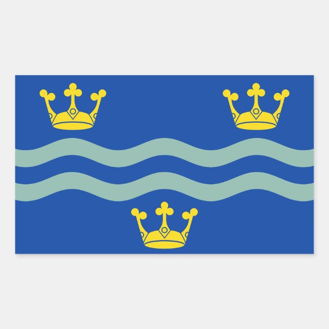 Drapeau de Cambridgeshire Sticker rectangulaire (Devant)