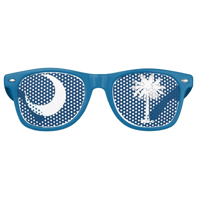 Drapeau de Caroline du Sud Split Aviateur Lunettes (Devant)