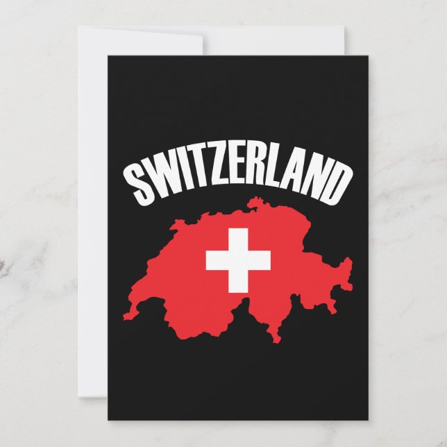 Drapeau de carte Suisse (Devant)