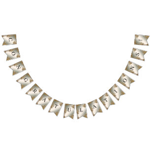 Drapeau de charpente fleurie dorée