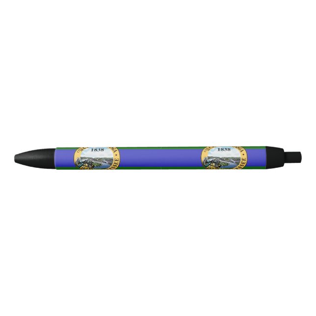 Drapeau de Chattanooga, stylo d'encre noire du Ten (Devant)